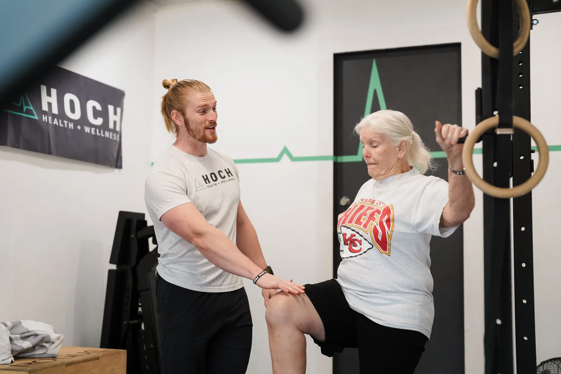 Coaching an older client through strength work